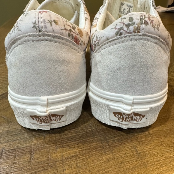 Vans Cream Floral Sneakers - Picture 3 of 12
